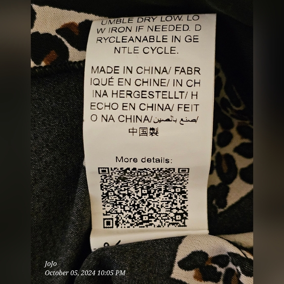 SHEIN LUNE Plus Heart ❤️ Leopard Print Dress 18W/3X - Picture 10 of 10